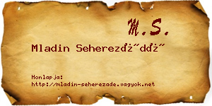 Mladin Seherezádé névjegykártya